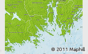 Physical Map of Trosa Kommun