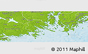 Physical Panoramic Map of Trosa Kommun