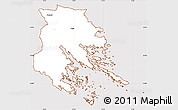 Classic Style Simple Map of Trosa Kommun, cropped outside