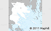 Gray Simple Map of Trosa Kommun, single color outside
