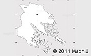Silver Style Simple Map of Trosa Kommun, cropped outside