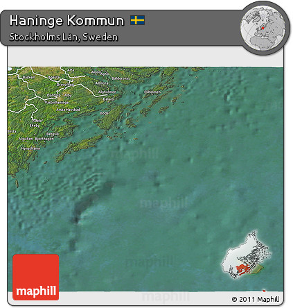 Satellite 3D Map of Haninge Kommun