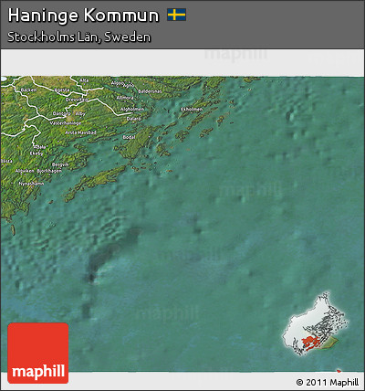 Satellite 3D Map of Haninge Kommun