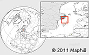 Blank Location Map of Haninge Kommun, highlighted country, highlighted parent region
