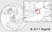 Blank Location Map of Haninge Kommun
