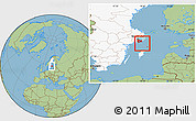 Savanna Style Location Map of Haninge Kommun, highlighted country