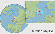 Savanna Style Location Map of Haninge Kommun, highlighted parent region