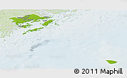 Physical Panoramic Map of Haninge Kommun, lighten