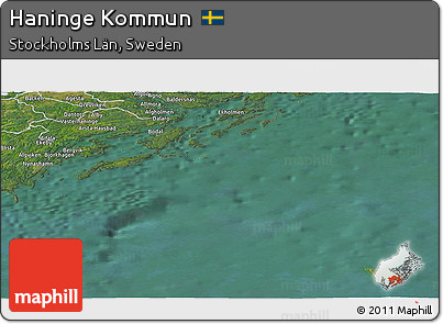 Satellite Panoramic Map of Haninge Kommun