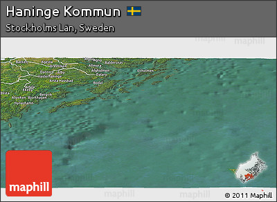 Satellite Panoramic Map of Haninge Kommun