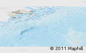 Shaded Relief Panoramic Map of Haninge Kommun, single color outside