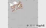 Gray Simple Map of Haninge Kommun, cropped outside