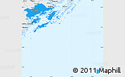 Political Simple Map of Haninge Kommun, single color outside, borders and labels