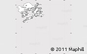 Silver Style Simple Map of Haninge Kommun, cropped outside