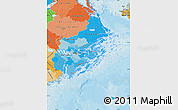 Political Shades Map of Stockholms Län