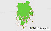 Political Simple Map of Nynäshamn Kommun, cropped outside