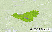 Physical 3D Map of Sigtuna Kommun, lighten