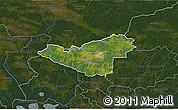 Satellite 3D Map of Sigtuna Kommun, darken