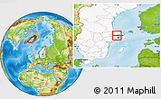 Physical Location Map of Sigtuna Kommun, highlighted country
