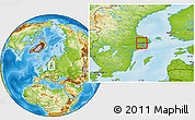 Physical Location Map of Sigtuna Kommun
