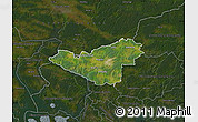 Satellite Map of Sigtuna Kommun, darken
