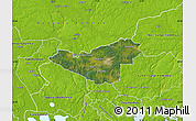 Satellite Map of Sigtuna Kommun, physical outside