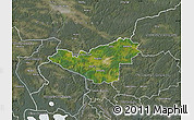 Satellite Map of Sigtuna Kommun, semi-desaturated