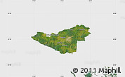 Satellite Map of Sigtuna Kommun, single color outside