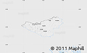Silver Style Map of Sigtuna Kommun, single color outside