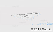Silver Style Panoramic Map of Sigtuna Kommun, single color outside