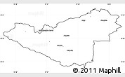 Blank Simple Map of Sigtuna Kommun, cropped outside