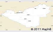 Classic Style Simple Map of Sigtuna Kommun, single color outside