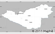 Gray Simple Map of Sigtuna Kommun, single color outside