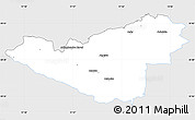 Silver Style Simple Map of Sigtuna Kommun, single color outside