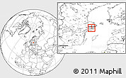 Blank Location Map of Solna Kommun