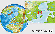 Physical Location Map of Solna Kommun
