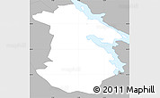 Gray Simple Map of Solna Kommun