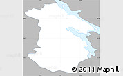 Gray Simple Map of Solna Kommun, single color outside