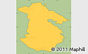 Savanna Style Simple Map of Solna Kommun, cropped outside