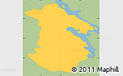 Savanna Style Simple Map of Solna Kommun