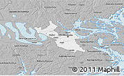 Gray 3D Map of Stockholm Kommun