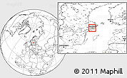 Blank Location Map of Stockholm Kommun