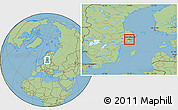 Savanna Style Location Map of Stockholm Kommun