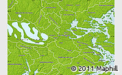 Physical Map of Stockholm Kommun