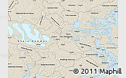 Shaded Relief Map of Stockholm Kommun