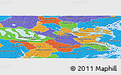 Political Panoramic Map of Stockholm Kommun