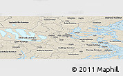 Shaded Relief Panoramic Map of Stockholm Kommun