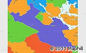 Political Simple Map of Stockholm Kommun