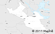 Silver Style Simple Map of Stockholm Kommun