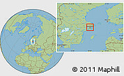 Savanna Style Location Map of Täby Kommun